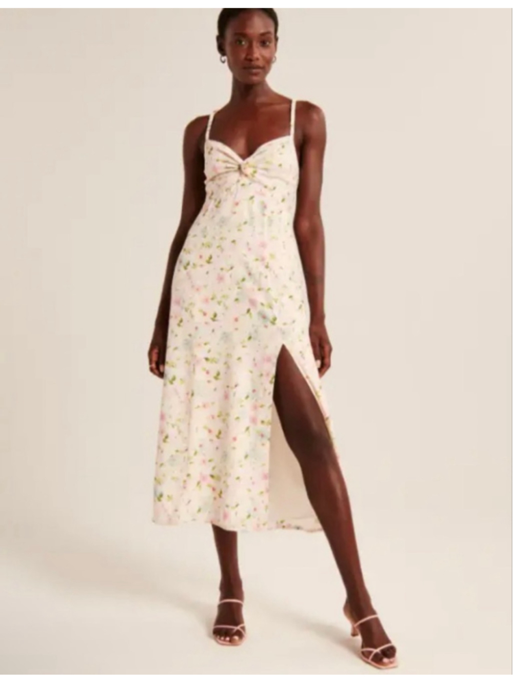 Abercrombie & Fitch Twist Front Midi Floral Dress- Size XS